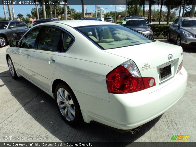 Ivory Pearl / Wheat 2007 Infiniti M 35 Sedan