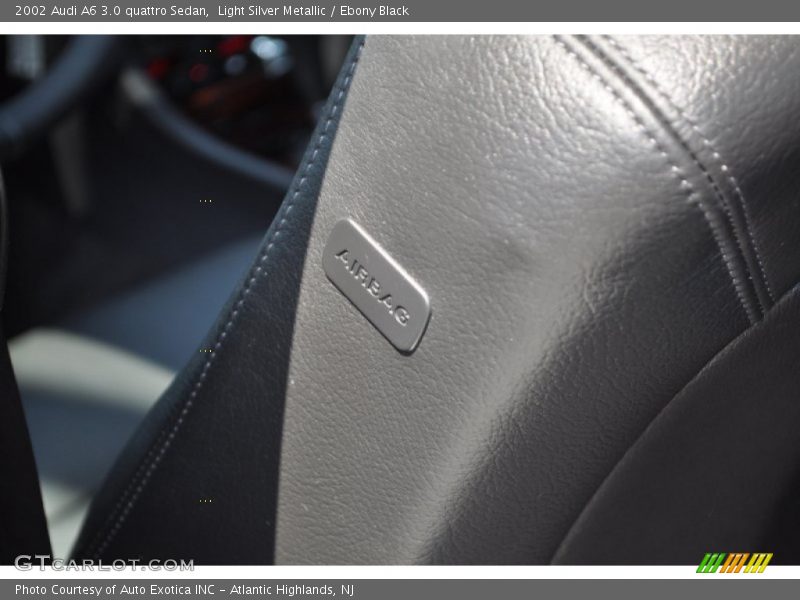 Light Silver Metallic / Ebony Black 2002 Audi A6 3.0 quattro Sedan