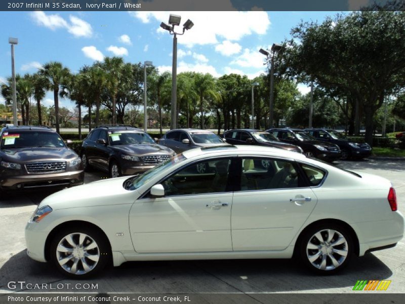 Ivory Pearl / Wheat 2007 Infiniti M 35 Sedan