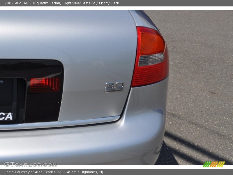 Light Silver Metallic / Ebony Black 2002 Audi A6 3.0 quattro Sedan