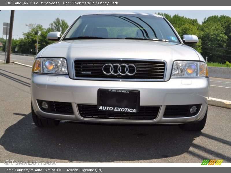 Light Silver Metallic / Ebony Black 2002 Audi A6 3.0 quattro Sedan