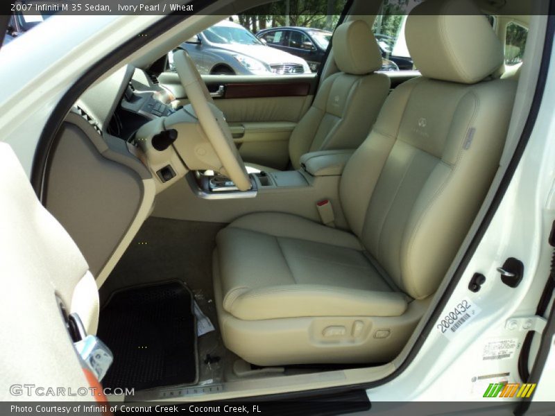 Ivory Pearl / Wheat 2007 Infiniti M 35 Sedan