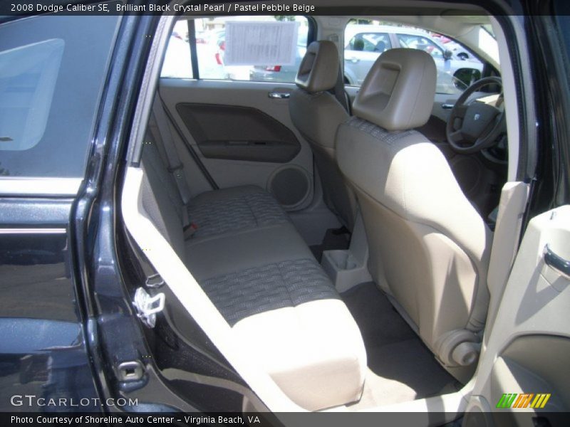 Brilliant Black Crystal Pearl / Pastel Pebble Beige 2008 Dodge Caliber SE