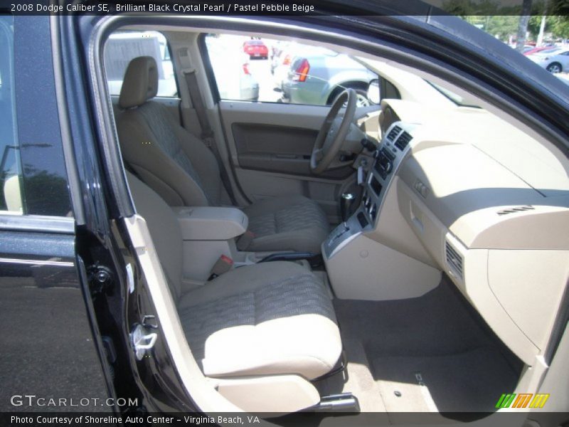Brilliant Black Crystal Pearl / Pastel Pebble Beige 2008 Dodge Caliber SE