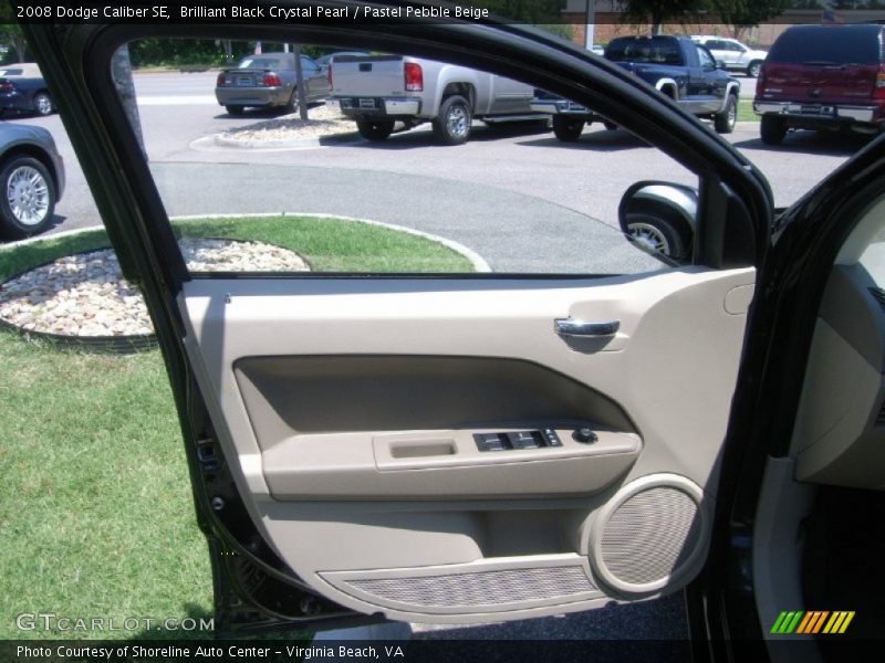 Brilliant Black Crystal Pearl / Pastel Pebble Beige 2008 Dodge Caliber SE