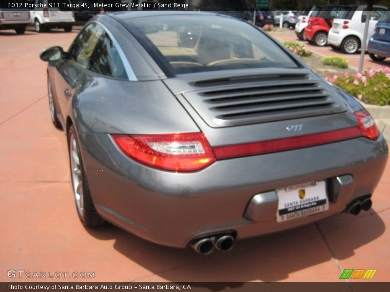 Meteor Grey Metallic / Sand Beige 2012 Porsche 911 Targa 4S