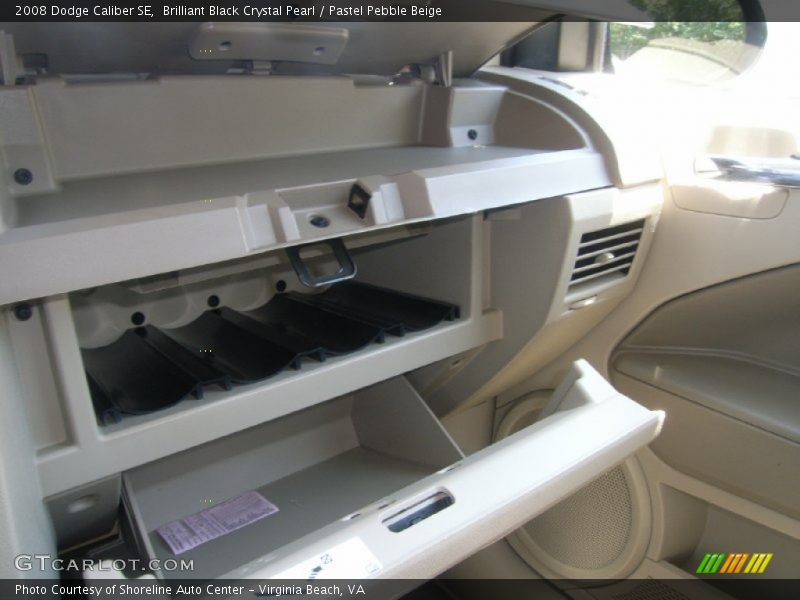 Brilliant Black Crystal Pearl / Pastel Pebble Beige 2008 Dodge Caliber SE