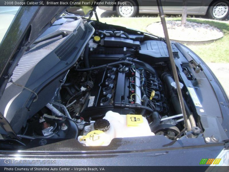 Brilliant Black Crystal Pearl / Pastel Pebble Beige 2008 Dodge Caliber SE