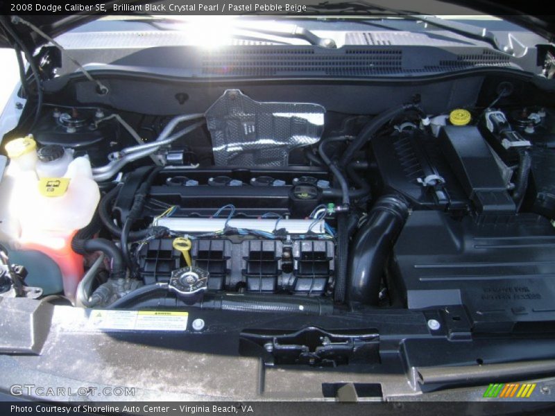 Brilliant Black Crystal Pearl / Pastel Pebble Beige 2008 Dodge Caliber SE