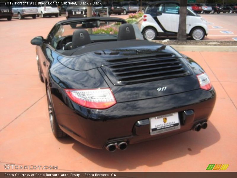 Black / Black 2012 Porsche 911 Black Edition Cabriolet