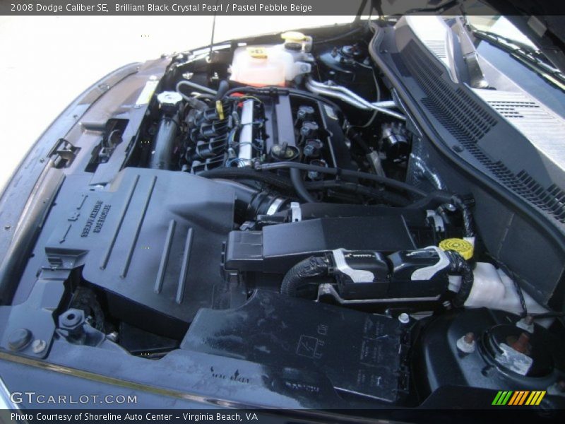 Brilliant Black Crystal Pearl / Pastel Pebble Beige 2008 Dodge Caliber SE