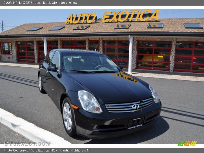 Black Obsidian / Willow 2003 Infiniti G 35 Sedan