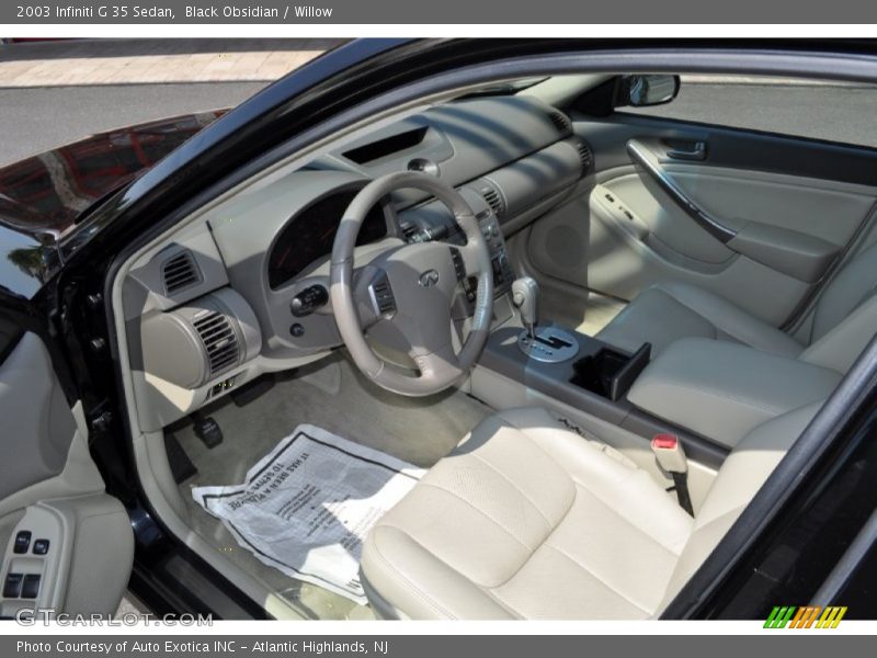 Black Obsidian / Willow 2003 Infiniti G 35 Sedan
