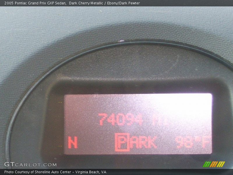 Dark Cherry Metallic / Ebony/Dark Pewter 2005 Pontiac Grand Prix GXP Sedan