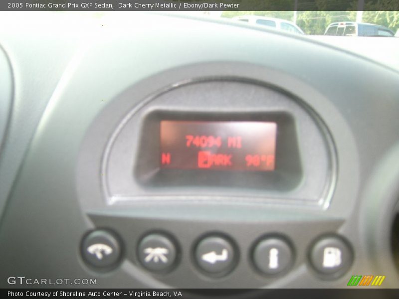 Dark Cherry Metallic / Ebony/Dark Pewter 2005 Pontiac Grand Prix GXP Sedan