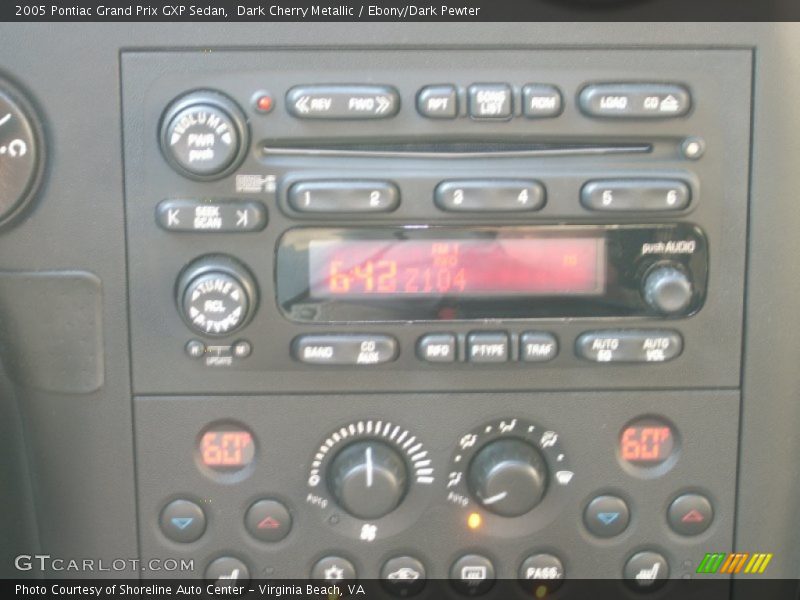 Dark Cherry Metallic / Ebony/Dark Pewter 2005 Pontiac Grand Prix GXP Sedan