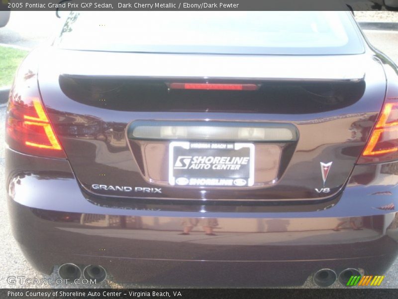 Dark Cherry Metallic / Ebony/Dark Pewter 2005 Pontiac Grand Prix GXP Sedan