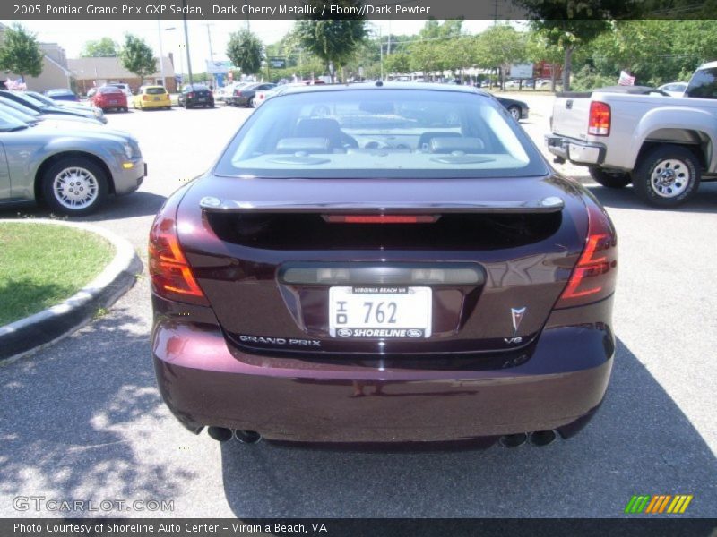 Dark Cherry Metallic / Ebony/Dark Pewter 2005 Pontiac Grand Prix GXP Sedan