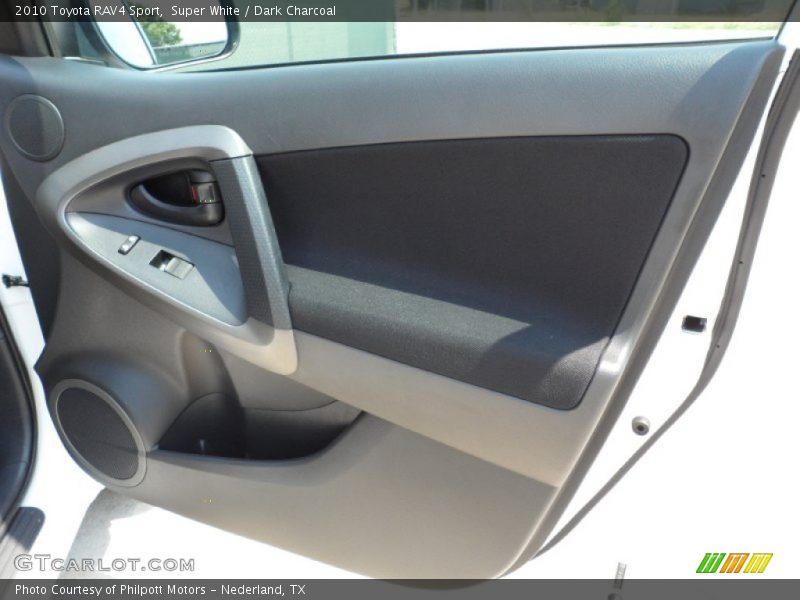 Super White / Dark Charcoal 2010 Toyota RAV4 Sport