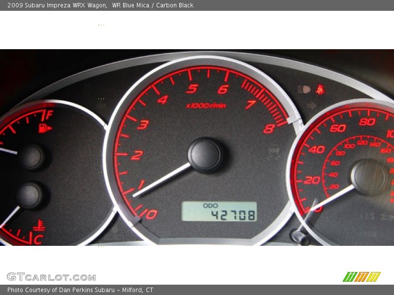 WR Blue Mica / Carbon Black 2009 Subaru Impreza WRX Wagon