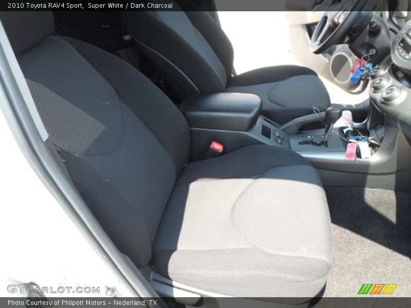 Super White / Dark Charcoal 2010 Toyota RAV4 Sport