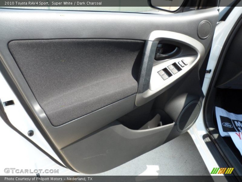 Super White / Dark Charcoal 2010 Toyota RAV4 Sport