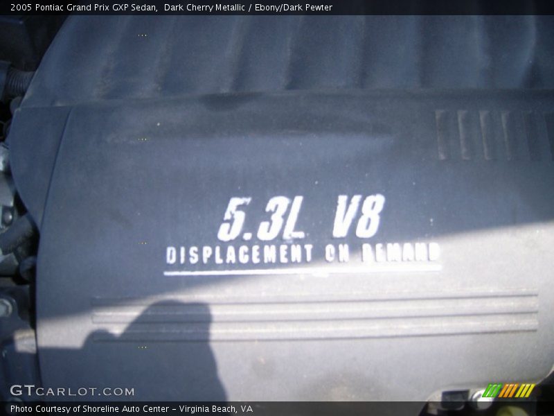 Dark Cherry Metallic / Ebony/Dark Pewter 2005 Pontiac Grand Prix GXP Sedan