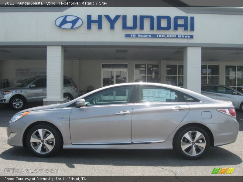 Hyper Silver Metallic / Gray 2011 Hyundai Sonata Hybrid