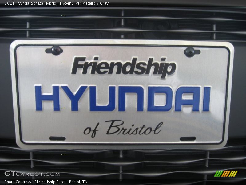 Hyper Silver Metallic / Gray 2011 Hyundai Sonata Hybrid