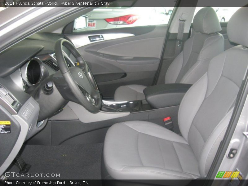  2011 Sonata Hybrid Gray Interior