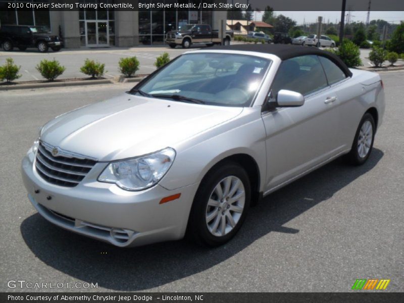 Bright Silver Metallic / Dark Slate Gray 2010 Chrysler Sebring Touring Convertible