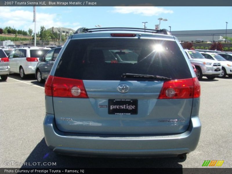 Blue Mirage Metallic / Taupe 2007 Toyota Sienna XLE