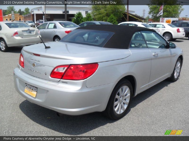 Bright Silver Metallic / Dark Slate Gray 2010 Chrysler Sebring Touring Convertible