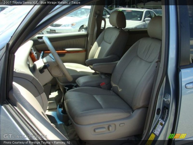 Blue Mirage Metallic / Taupe 2007 Toyota Sienna XLE