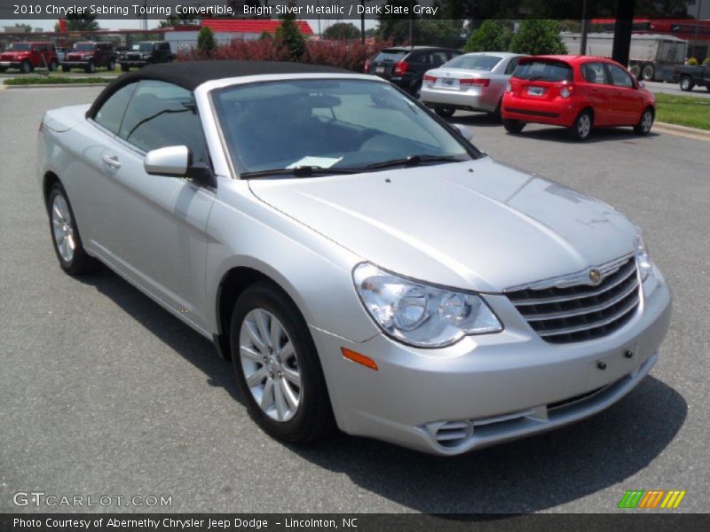 Bright Silver Metallic / Dark Slate Gray 2010 Chrysler Sebring Touring Convertible