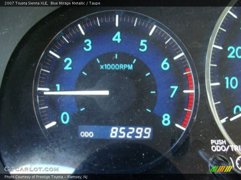 Blue Mirage Metallic / Taupe 2007 Toyota Sienna XLE