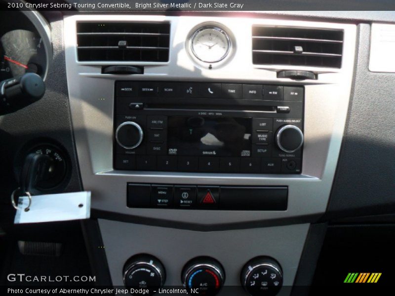 Bright Silver Metallic / Dark Slate Gray 2010 Chrysler Sebring Touring Convertible
