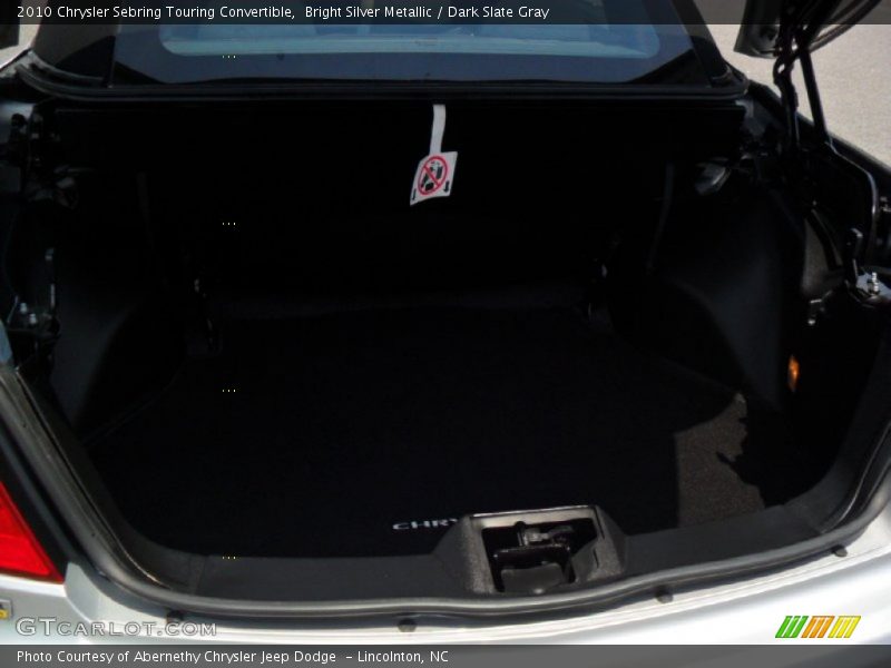 Bright Silver Metallic / Dark Slate Gray 2010 Chrysler Sebring Touring Convertible