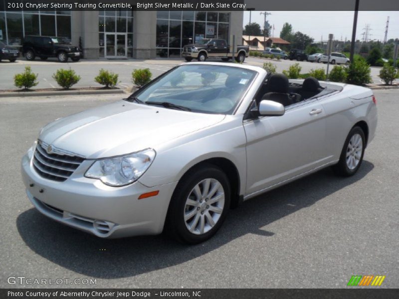 Bright Silver Metallic / Dark Slate Gray 2010 Chrysler Sebring Touring Convertible