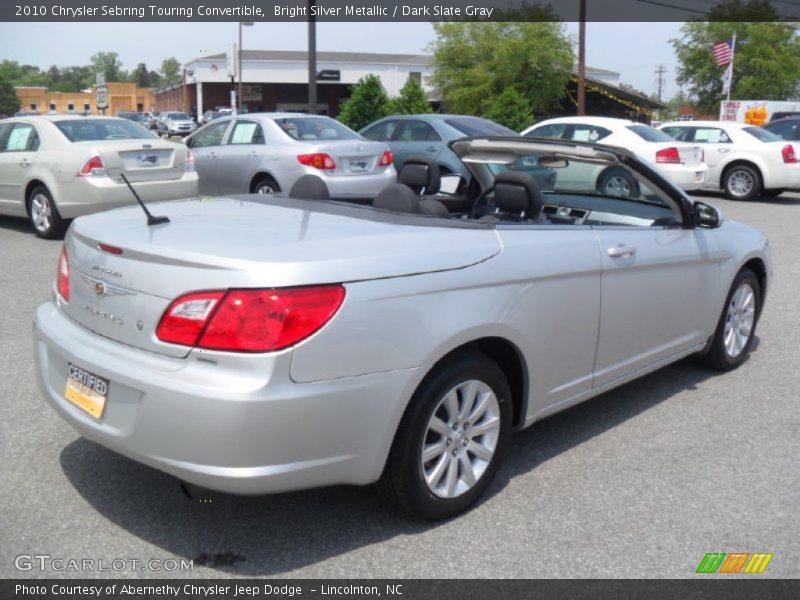 Bright Silver Metallic / Dark Slate Gray 2010 Chrysler Sebring Touring Convertible
