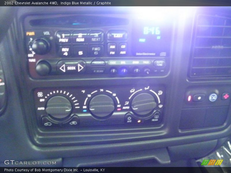 Indigo Blue Metallic / Graphite 2002 Chevrolet Avalanche 4WD