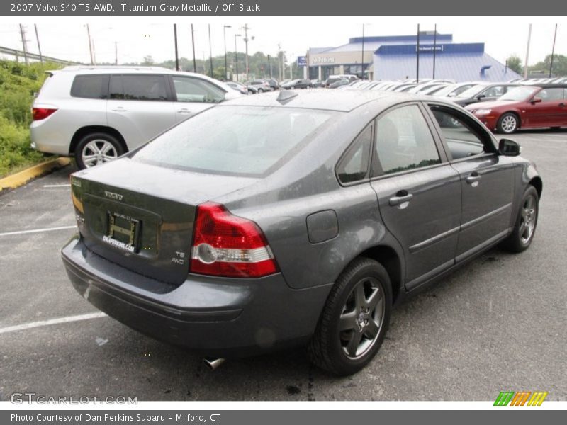 Titanium Gray Metallic / Off-Black 2007 Volvo S40 T5 AWD