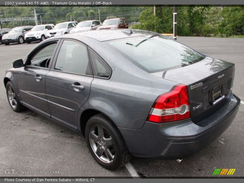 Titanium Gray Metallic / Off-Black 2007 Volvo S40 T5 AWD