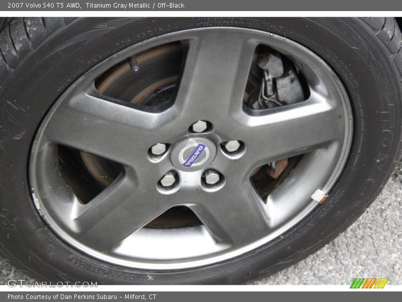 Titanium Gray Metallic / Off-Black 2007 Volvo S40 T5 AWD