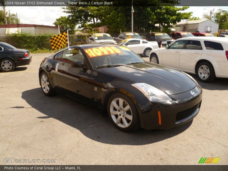 Super Black / Carbon Black 2004 Nissan 350Z Enthusiast Coupe