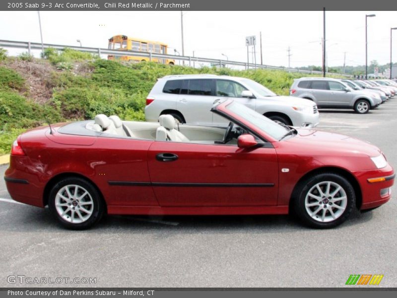Chili Red Metallic / Parchment 2005 Saab 9-3 Arc Convertible