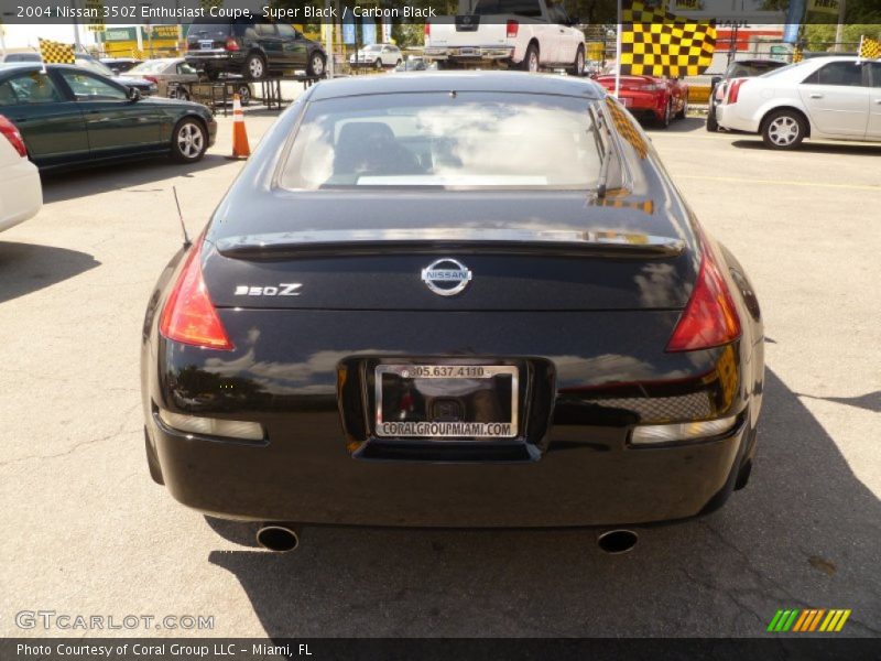 Super Black / Carbon Black 2004 Nissan 350Z Enthusiast Coupe