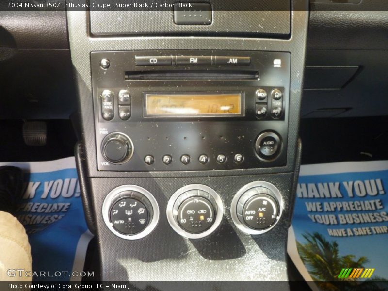 Super Black / Carbon Black 2004 Nissan 350Z Enthusiast Coupe