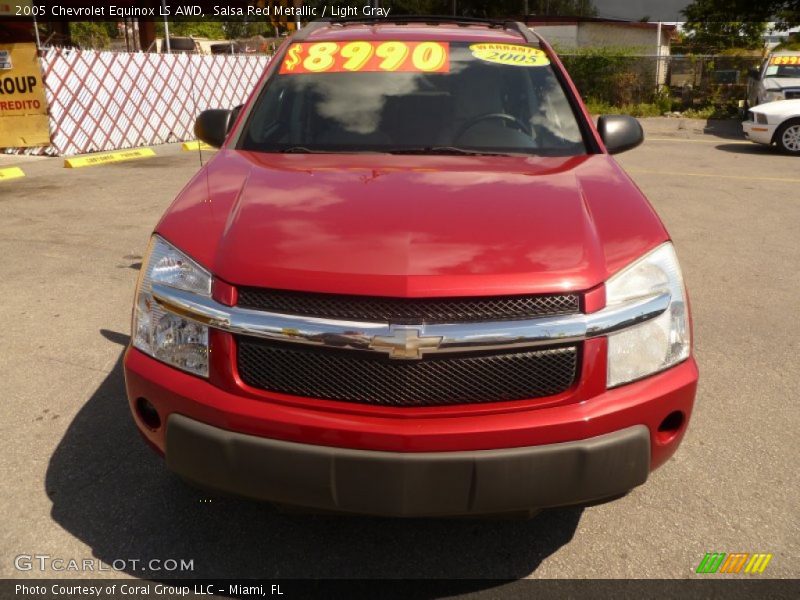 Salsa Red Metallic / Light Gray 2005 Chevrolet Equinox LS AWD