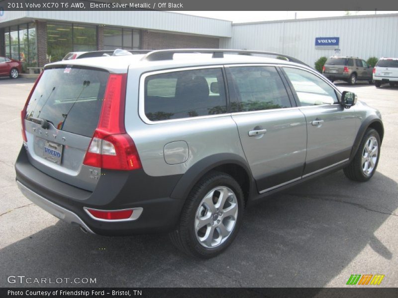 Electric Silver Metallic / Off Black 2011 Volvo XC70 T6 AWD